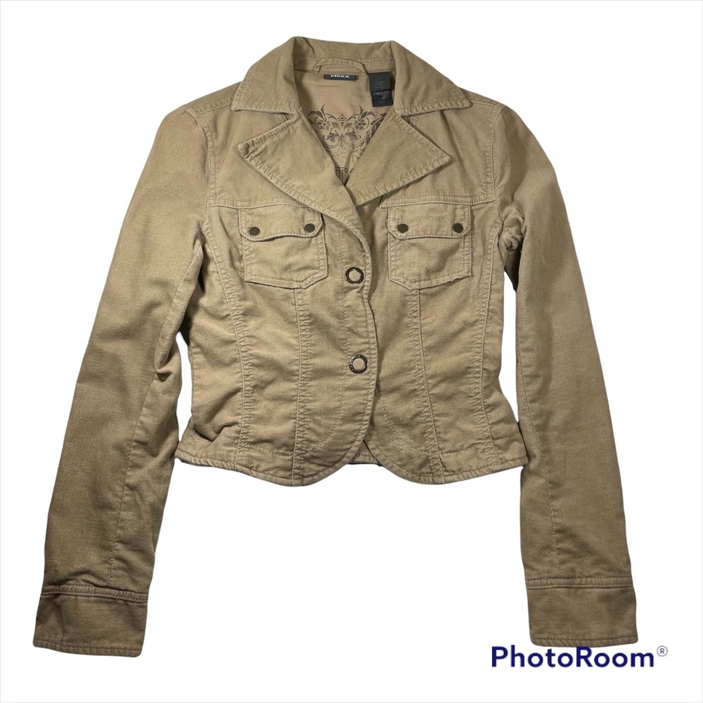 MEXX khaki corduroy crop jacket Size 2